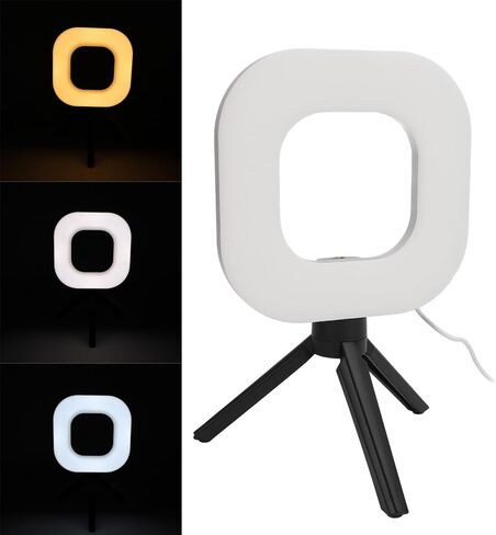 Video Conference Lighting, 1500lm 72 LEDs USB Video Light with Clip & Tripod, 10 Brightness 5 Color Adjustable, Webcam Lighting for Makeup and Live Streaming, Computer Laptop in Saudi Arabia