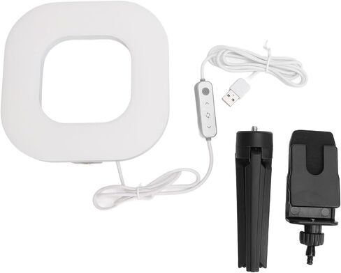 Video Conference Lighting, 1500lm 72 LEDs USB Video Light with Clip & Tripod, 10 Brightness 5 Color Adjustable, Webcam Lighting for Makeup and Live Streaming, Computer Laptop in Saudi Arabia