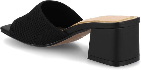 مجموعة مجلة Womens Shilin Stretch Frick Sandals Slusionals Sliped on Block Heel Open Square Toe Summer Summer in Saudi Arabia