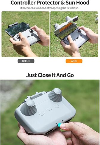 RC N2/1 حامي تحكم الغلاف Sun Hood Sunshade متوافق مع DJI RC-N2/1 وحدة التحكم عن بُعد لـ DJI Mini 4 Pro/Air 3 Occistories in Kuwait