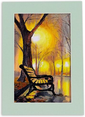 12x18 Mat Bevel Cut for 10x16 صور - حميمة حميمة العسل الأخضر الأخضر مع لوحة دعم واضحة تمامًا ، حقيبة صور ختم ذاتية - للصور ، الصور ، تأطير - سمك 4 فترات in Saudi Arabia