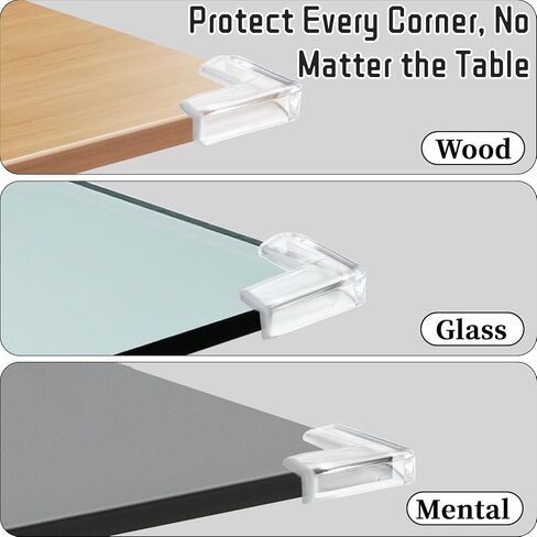 Clear Corner Protectors Guards - Proofing Corners and Edges,Edge Safety Bumpers Guards for Table,Fireplace,Sharp Corners,Edge Protector 6.6ft (2M) with 8 Corners in Saudi Arabia