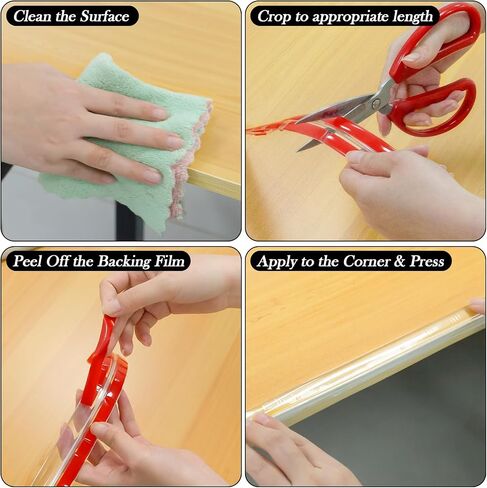 Clear Corner Protectors Guards - Proofing Corners and Edges,Edge Safety Bumpers Guards for Table,Fireplace,Sharp Corners,Edge Protector 6.6ft (2M) with 8 Corners in Saudi Arabia