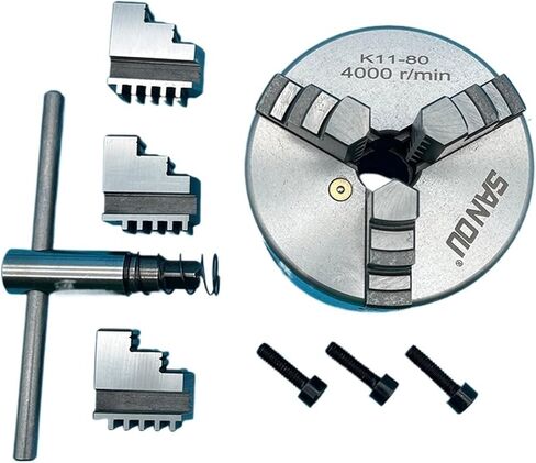 Lathe Chuck 80MM Lathe Chuck 3 Jaw K11-80 Lathe Scroll Chuck Mini Metal Chuck in Saudi Arabia