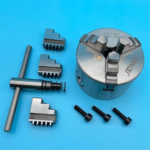 Lathe Chuck 80MM Lathe Chuck 3 Jaw K11-80 Lathe Scroll Chuck Mini Metal Chuck in Saudi Arabia