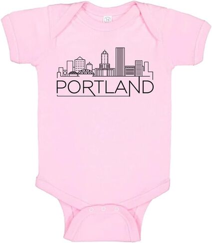 Skyline Portland Oregon Baby Infant Bodysuit in Saudi Arabia