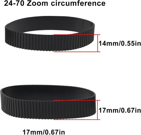 1 تعيين عدسة الكاميرا تكبير وتركيز حلقات المطاط متوافقة مع Sigma 24-70mm f/2.8 DG DN ART in Saudi Arabia