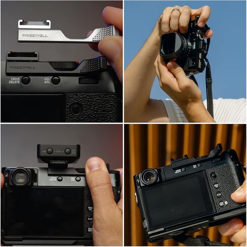 FREEWELL Thumb Grip for Fuji X100VI with Cold Shoe Mount (Silver) in Saudi Arabia