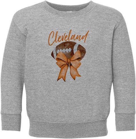 Girly Cleveland Football Kids Sweatshirt Toddler in Saudi Arabia