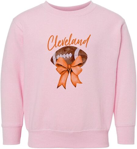 Girly Cleveland Football Kids Sweatshirt Toddler in Saudi Arabia
