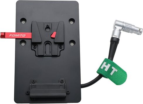 طاقة لوحة بطارية V-Mount لكاميرا DJI Ronin 4D ، الزاوية اليمنى قابلة للضبط 6 دبوس أنثى ، 30 سم ، 30 سم in Saudi Arabia