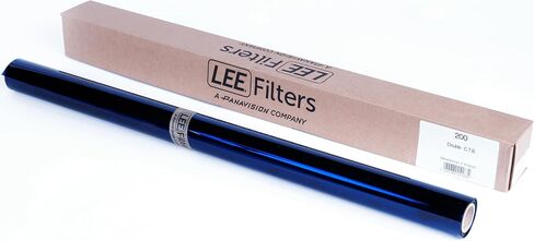 Lee Filters 200 Double C.T. لفة صغيرة مضغوطة - هلام إضاءة بوليستر بعرض 2 قدم يحول التنغستن (3200 كيلو) إلى ضوء النهار (26000k) - مصنوع في المملكة المتحدة in Kuwait