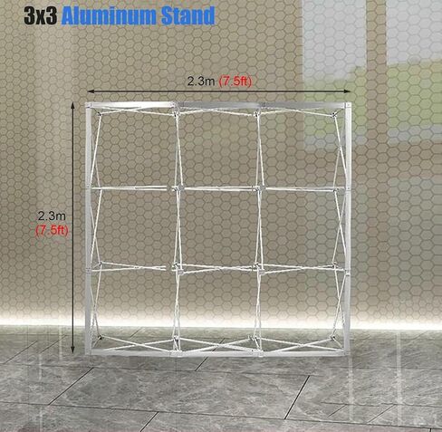 Portable Pop Up Display Stand, Aluminum Fabric Booth Frame for Photography Backdrops Rack, Vocal Concert/Poster Booth Truss in Kuwait