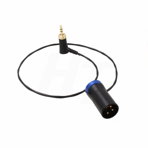 Audio Cable Locking 3.5mm XLR 3 Pin for Sennheiser G4 Sony UWP Wireless Receiver to Sony FX9 Camera Sound Devices Mixer, Low-Profile Right Angle 20" Blue in Saudi Arabia