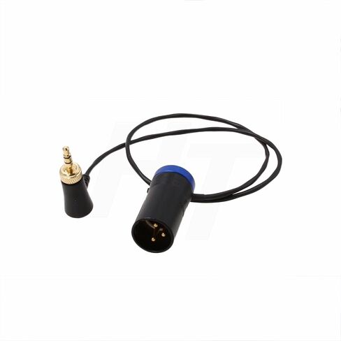 Audio Cable Locking 3.5mm XLR 3 Pin for Sennheiser G4 Sony UWP Wireless Receiver to Sony FX9 Camera Sound Devices Mixer, Low-Profile Right Angle 20" Blue in Saudi Arabia