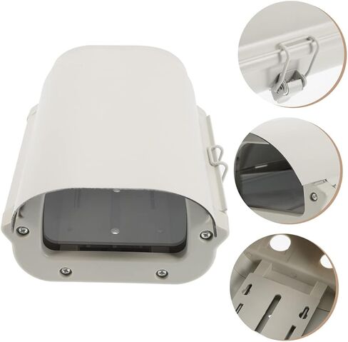 Mikikit Outdoor Security Camera Cover Heavy Duty Weatherproof Aluminum Alloy Protective Shield with Viewing Window for Monitor Cameras in Saudi Arabia