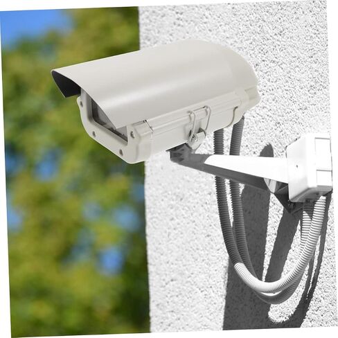 Mikikit Outdoor Security Camera Cover Heavy Duty Weatherproof Aluminum Alloy Protective Shield with Viewing Window for Monitor Cameras in Saudi Arabia