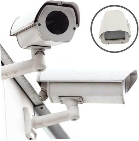 Mikikit Outdoor Security Camera Cover Heavy Duty Weatherproof Aluminum Alloy Protective Shield with Viewing Window for Monitor Cameras in Saudi Arabia