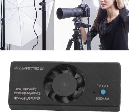 Pilipane Camera Cooling Fan ABS Silent Type C Rechargeable Portable Live Broadcast Camera Cooler Fan for A7M3 A7M4 A6400 A6000 A7RIII Flip Screen Camera in Saudi Arabia