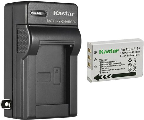 Kastar AC Wall Battery Charger Replacement for Fujifilm XF10, FinePix F30, FinePix F31FD, FinePix Real 3D W1, FinePix X30, FinePix X70, FinePix X100, FinePix X-S1 Cameras in Saudi Arabia