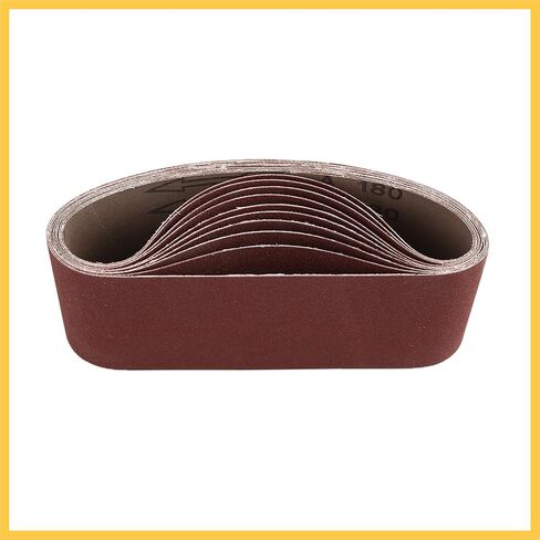 3 x 18 Inch Sanding Belts 180 Grit Aluminum Oxide Sanding Belt Sandpaper for Portable Belt Sander 10 Pcs Auto Replacement Parts in Saudi Arabia
