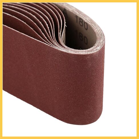 3 x 18 Inch Sanding Belts 180 Grit Aluminum Oxide Sanding Belt Sandpaper for Portable Belt Sander 10 Pcs Auto Replacement Parts in Saudi Arabia