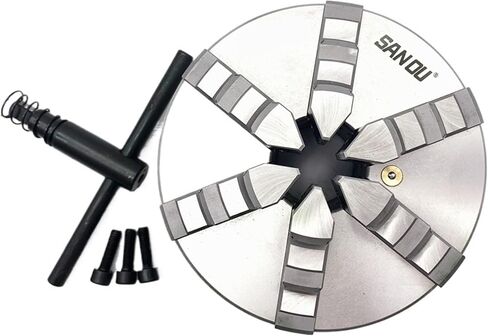 6 Jaw Lathe Chuck 200mm نوع المركز الذاتي K13-200 مخرطة معدنية يدوي تشاك in Saudi Arabia