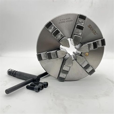 6 Jaw Lathe Chuck 200mm نوع المركز الذاتي K13-200 مخرطة معدنية يدوي تشاك in Saudi Arabia