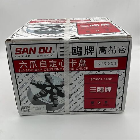 6 Jaw Lathe Chuck 200mm نوع المركز الذاتي K13-200 مخرطة معدنية يدوي تشاك in Saudi Arabia