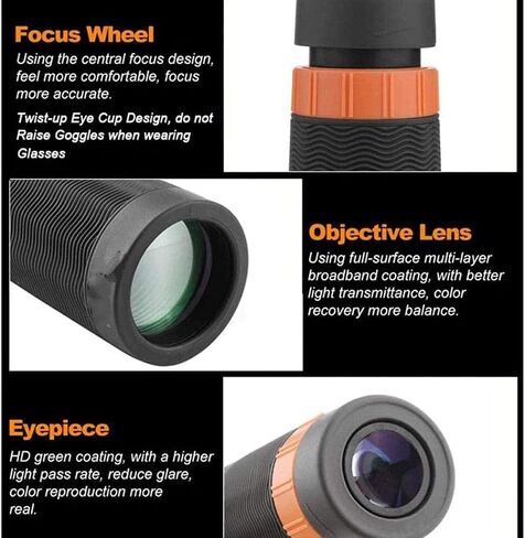 Telescope 10X36 Hd Full Nitrogen Waterproof Monocular Telescope Bak4 Prism in Saudi Arabia