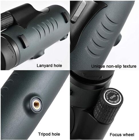 10 × 42 تلسكوب أحادي الطاقة عالي الطاقة وحيد مع الرؤية الليلية المحمولة BAK4 PRISM FMC Monocular مع محول الهواتف الذكية وترايبود لمشاهدة الطيور الحفلات الموسيقية المسرحية in Saudi Arabia