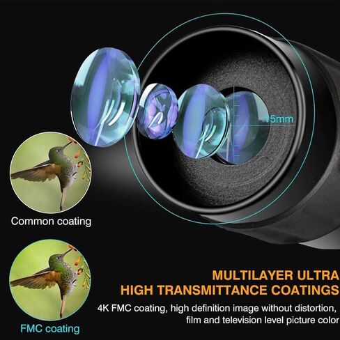 High Power Telescope Monocular 10-30X25 Zoom Monocular Binoculars with Smartphone Clip & Tripod for Birdwatching Camping Seeing in Saudi Arabia