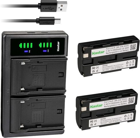 Kastar 1-Pack Line6 Battery 7.4V 3500mAh and LTD2 USB Charger Replacement for Line 6 98-034-0003, BA12 Battery, Line 6 JTV James Tyler, LINE 6 Shuriken, LINE 6 Variax JTV 69 Guitar in Saudi Arabia