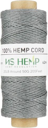 【 NS HEMP 】100% Sustainable Hemp Cord Spool for Jewelry Making Bracelets Necklaces Arts Crafts Gift Decoration and More - 1mm 62m (02# Blue) in Saudi Arabia