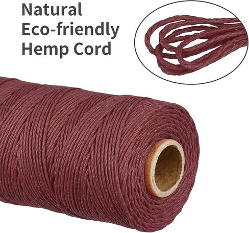 【 NS HEMP 】100% Sustainable Hemp Cord Spool for Jewelry Making Bracelets Necklaces Arts Crafts Gift Decoration and More - 1mm 62m (02# Blue) in Kuwait