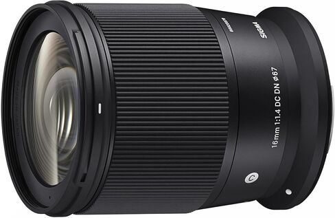 Sigma 16mm F1.4 DC DN عدسة معاصرة لـ Canon RF مع حزمة Sunshine Photo Bass - 4 سنوات ضمان الشركة المصنعة الولايات المتحدة الأمريكية in Kuwait
