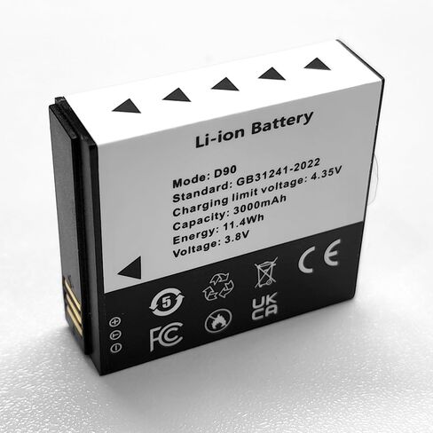 بطارية Banflower D90 قابلة للشحن 3.8V 3000MAH كاميرا مناسبة مع الحماية الحالية in Kuwait