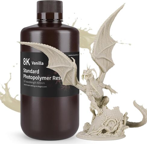 راتينج الطابعة ثلاثية الأبعاد القياسية المُحدثة من ELEGOO، راتنج المعالجة بالأشعة فوق البنفسجية 405 نانومتر 2.0 لطباعة LCD/DLP ثلاثية الأبعاد، رمادي 1000 جرام in Kuwait