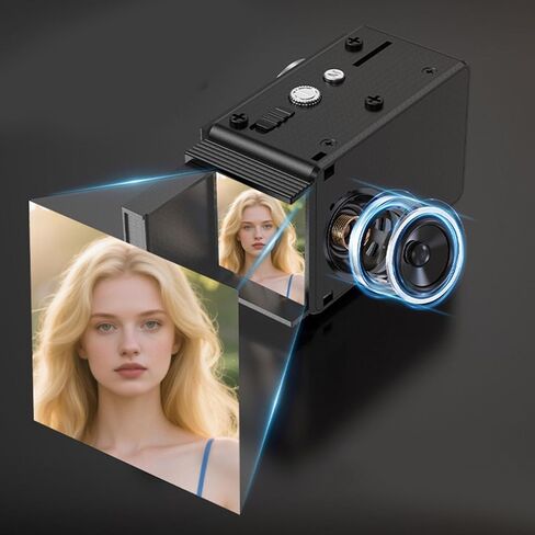 Tangxi Mini Vintage Digital Camera ، Portable TLR Point و Shoot Retro Camera ، صور 12 ميجابكسل ومقاطع فيديو 1080p FHD ، ضبط تلقائي للصورة ، فلاش LED ، للمبتدئين المراهقين البالغين in Saudi Arabia