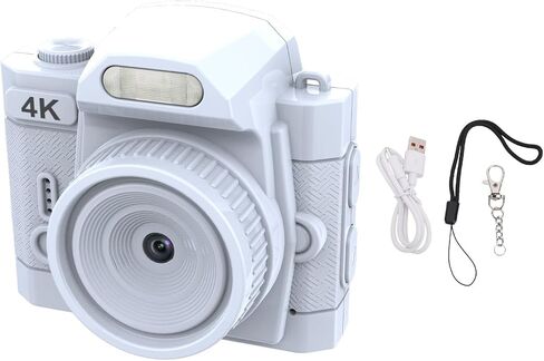 ASIXXSIX Mini Keychain Camera ، 64MP 4K ULTRA HD CAMERATION CHEAAIN ، 78 ° HADE LENS 19 تأثيرات مرشح 1.54 بوصة عالي الدقة عرض بطارية طويلة الوزن الخفيف الوزن الدقيق (أسود) in Kuwait