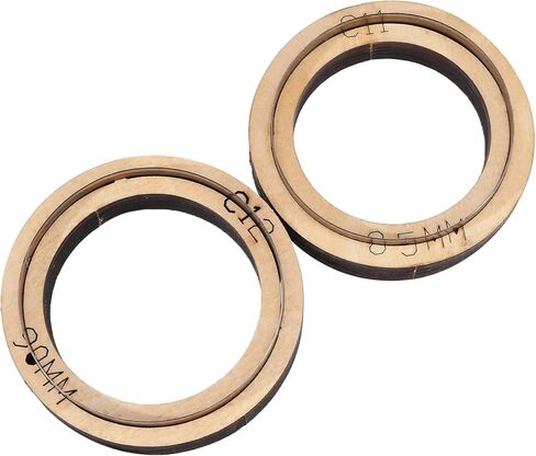 GLOBLELAND 3 PCS Leather Cutting Die Set Wood Dies for Leather Cutter Circle Cutting Wooden Base Dies for for Leather Crafts Punching Die Set for Handmade DIY 29.5mm，59mm，89mm in Kuwait