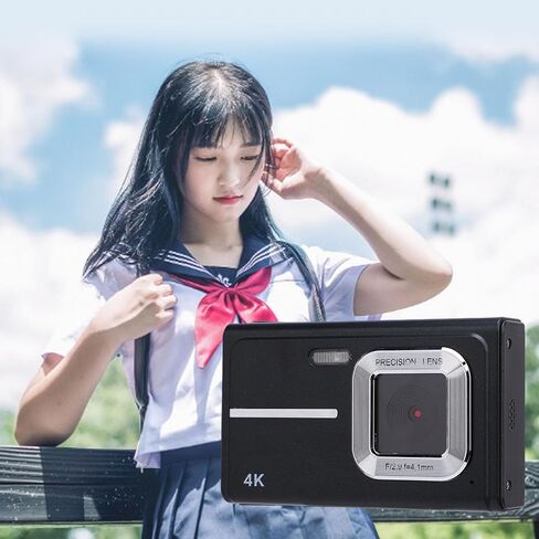 كاميرا ZOPSC الرقمية ، كاميرا الفيديو VLOGGONG 48MP للتصوير الفوتوغرافي ، التصغير الرقمي 5x ، شاشة 2.4 بوصة ، نقطة ضبط تلقائية التلقائي AF وتصوير كاميرا صغيرة للمبتدئين المراهقين. (سيلفر رمادي) in Kuwait