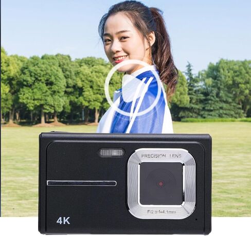 كاميرا ZOPSC الرقمية ، كاميرا الفيديو VLOGGONG 48MP للتصوير الفوتوغرافي ، التصغير الرقمي 5x ، شاشة 2.4 بوصة ، نقطة ضبط تلقائية التلقائي AF وتصوير كاميرا صغيرة للمبتدئين المراهقين. (سيلفر رمادي) in Kuwait