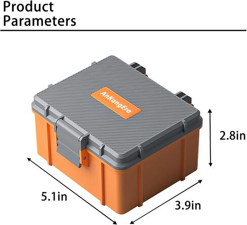Action 5 Pro Pro Hard Shell Storage Box لـ DJI Osmo Action 5 Pro/4/3 مربع تخزين وقائي مقاوم للماء مع حشو رغوة و 3 فتحات microSD لـ DJI Action 5 Pro Case Osmo 4 Accessories 4. in Saudi Arabia