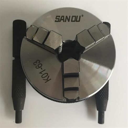 3 Jaw Lathe Chuck 63mm Sanou Mini Wood Lathe Chuck K01-63 3 Jaw Self-Centering Chuck for Small Wood Lathe in Saudi Arabia
