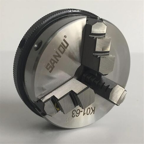 3 Jaw Lathe Chuck 63mm Sanou Mini Wood Lathe Chuck K01-63 3 Jaw Self-Centering Chuck for Small Wood Lathe in Saudi Arabia