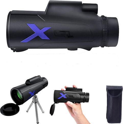 أحدث 12x50 تلسكوب أحادي HD Zoom Monocular أحادي مع حامل الهواتف الذكية و Tripod BAK4 PRISM لمشاهدة الطيور المشي لمسافات طويلة. in Saudi Arabia
