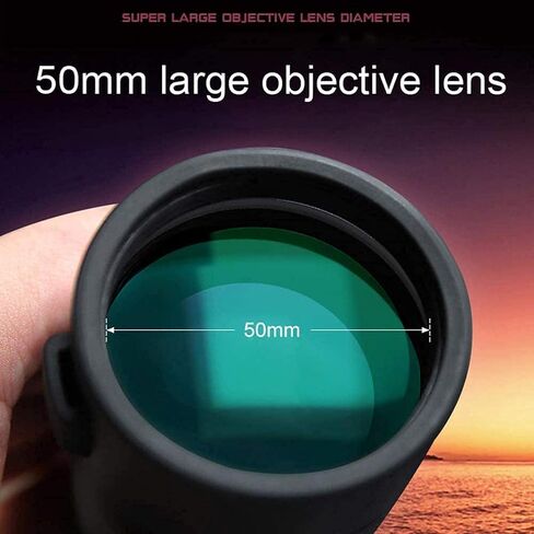 Telescope 12x50 Monocular HD High Power Monocular Compact with Night Vision BAK4 Prism Lens Monocular with Smartphone Adapter and Tripod for Adults Kids Bird Watching for Indoor/Outdoor in Saudi Arabia