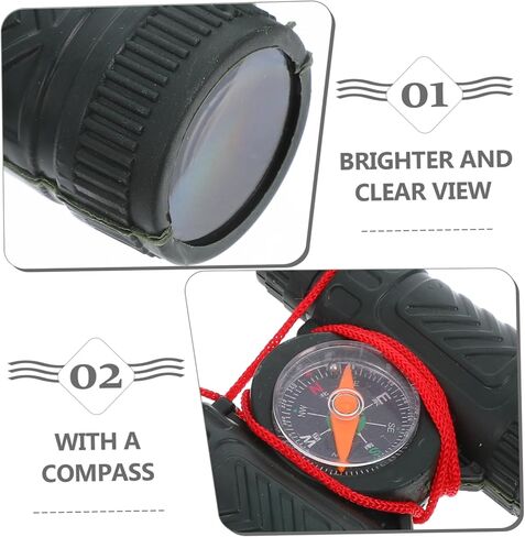 POPETPOP 10Pcs Mini Binoculars for Compass Binoculars for Hiking and Outdoor Exploration for Boys and and Bulk Play Telescope in Saudi Arabia