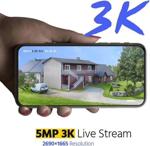Annke 4 Pack Add-on 3K Super HD Smart Dual Dual Light Light Vision Security Camera ، 4-in-1 CCTV كاميرا مراقبة مع ميكروفون مدمج ، IP67 مقاومة للطقس للاستخدام الداخلي في الهواء الطلق ، التثبيت السهل in Kuwait
